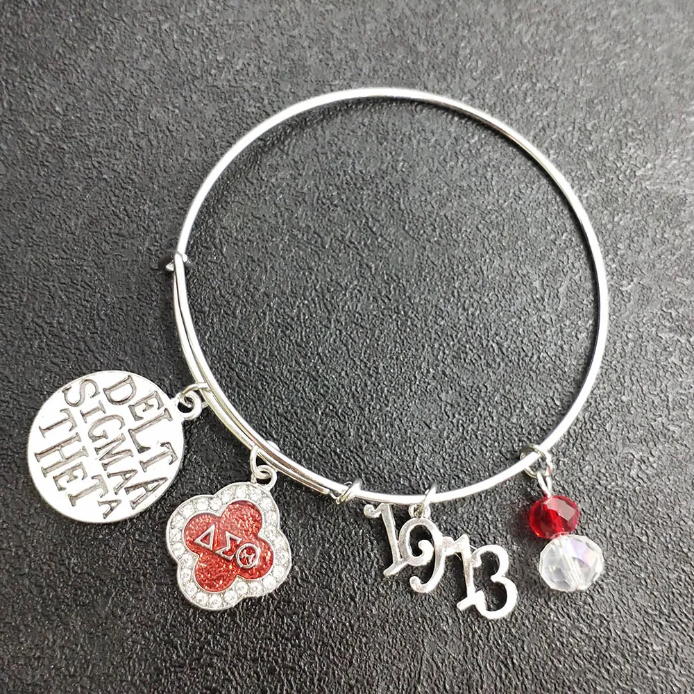 Ручная работа Искусственный Красный Кристалл греческая буква 1913 Handsigh Oooop