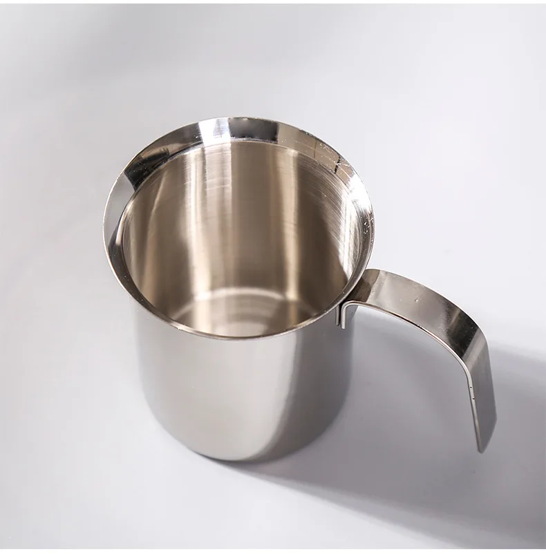 Новый 400 мл Нержавеющая сталь молока вспениватель с двойной сетчатый молочный