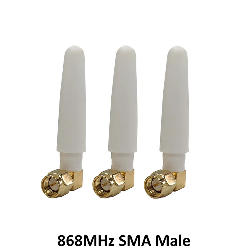GRANDWISDOM 10pcs 868mhz antenna 3dbi sma male 915mhz lora antene pbx iot module lorawan signal receiver antena