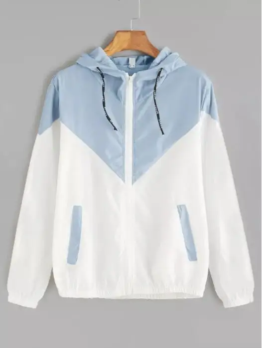 Женская Базовая куртка с карманами на молнии повседневная длинными рукавами