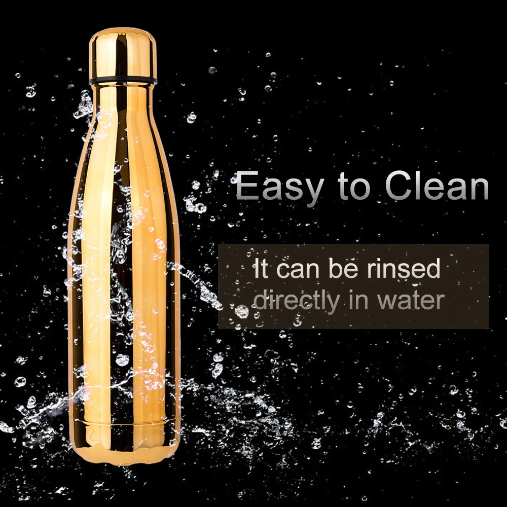 500 мл Термос Нержавеющая сталь Изолированная бутылка для воды с гальваническим