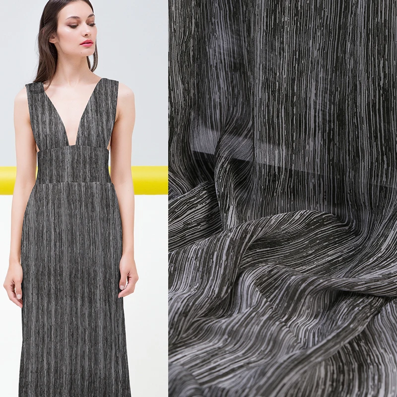 Новая травянистая крашеная шелковая ткань тонкая прозрачная одежда шелковый