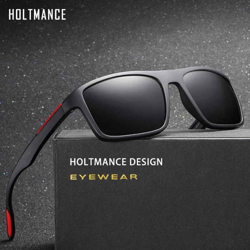 

HOLTMANCE Ultralight TR90 Polarized Sunglasses Men Driver Shades Male Vintage Sun Glasses For Men Spuare Eyewear Gafas De Sol