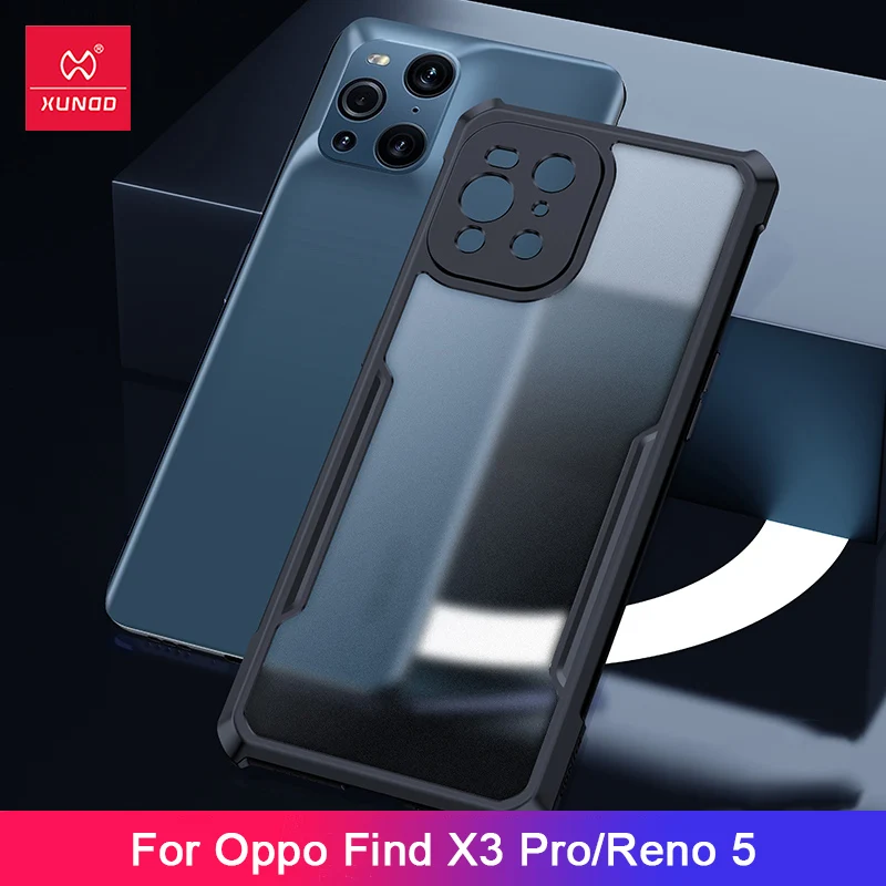 

For Find X3 Pro Case,Xundd Phone Case -with Airbag Technology Anti-Fall Back Transparent Case For Oppo Reno Find X3 Pro X3 Lite