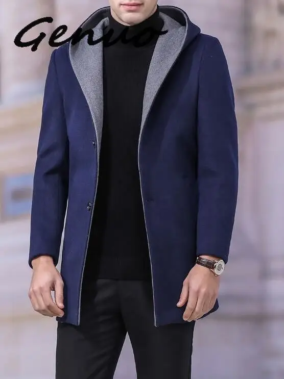 2019 Новое поступление Сезон осень-зима Высокого качества Цвет красный плащ-Тренч