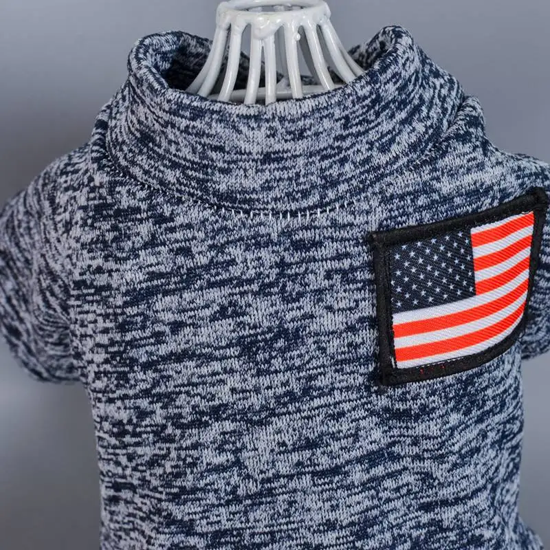 Хлопковый теплый комбинезон для собак зимняя одежда толстая флисовая парка с