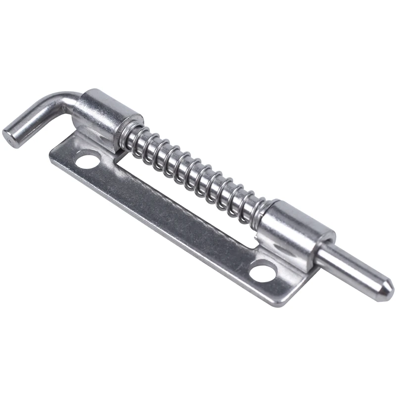 Hardware Spring Loaded Metal Security Barrel Bolt Latch 3.5&quot Long Silver Tone | Обустройство дома