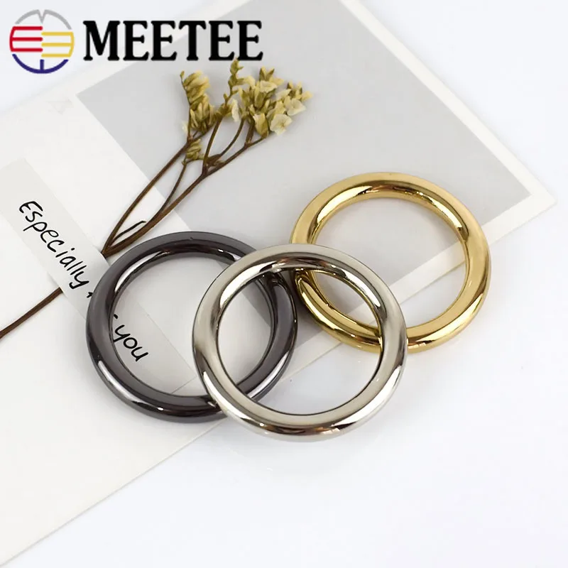 

10/30/50pcs 32mm Metal O Ring Buckles Dog Collar Bag Belt Strap Dog Chain Hooks Snap Clasps DIY Leather Craft Bag Accessories