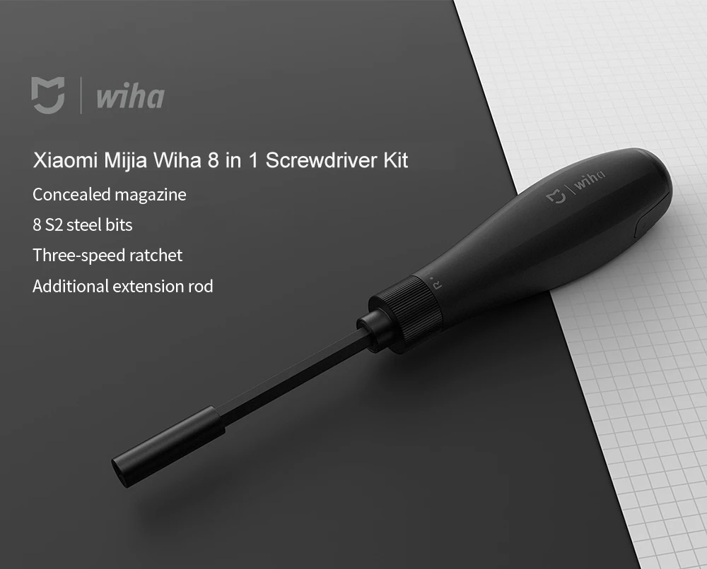 Xiaomi Mijia Wiha Отвертка Набор прецизионных магнитных бит 8 в 1 ежедневного использования DIY Отвертка Набор для дома
