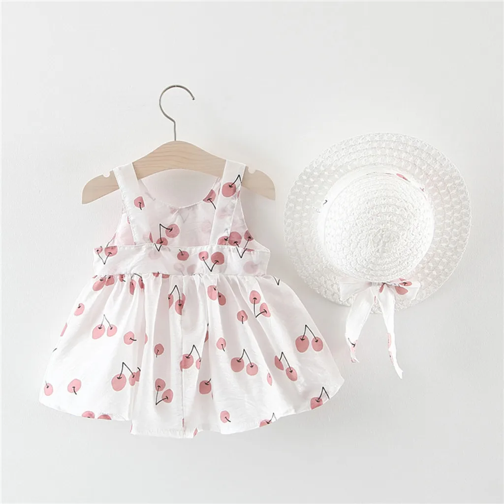 Платья с шапкой для маленьких девочек Комплекты одежды из 2 предметов Платье