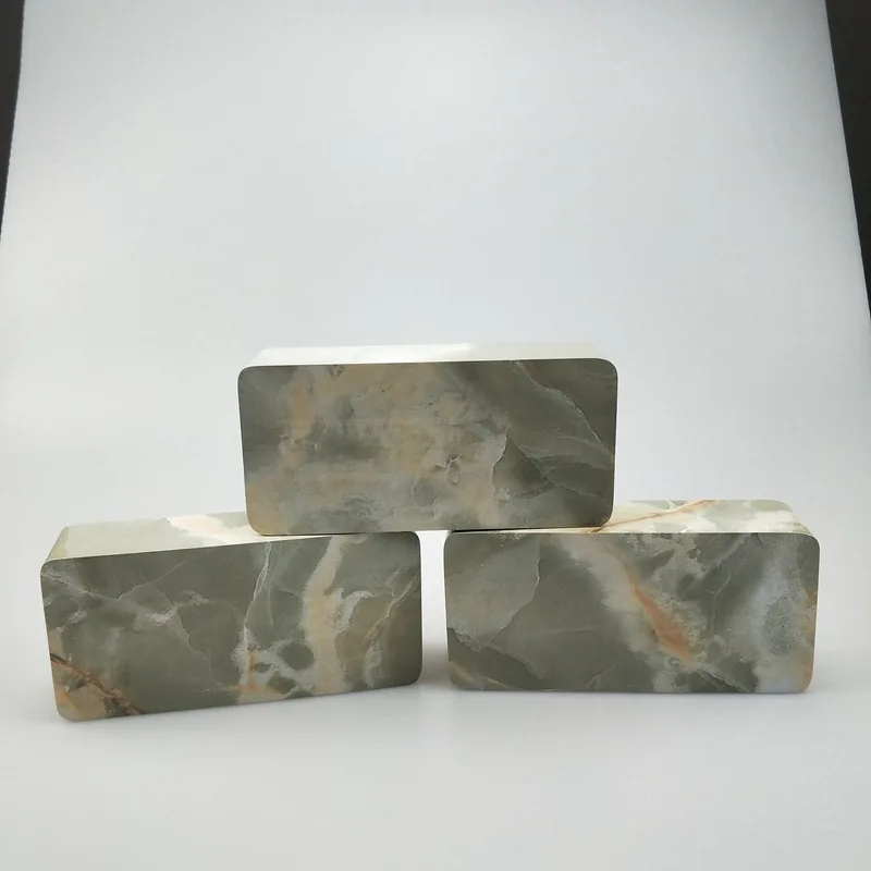 Прямоугольные деревянные часы с мраморным узором цифровые ЖК-дисплеем и