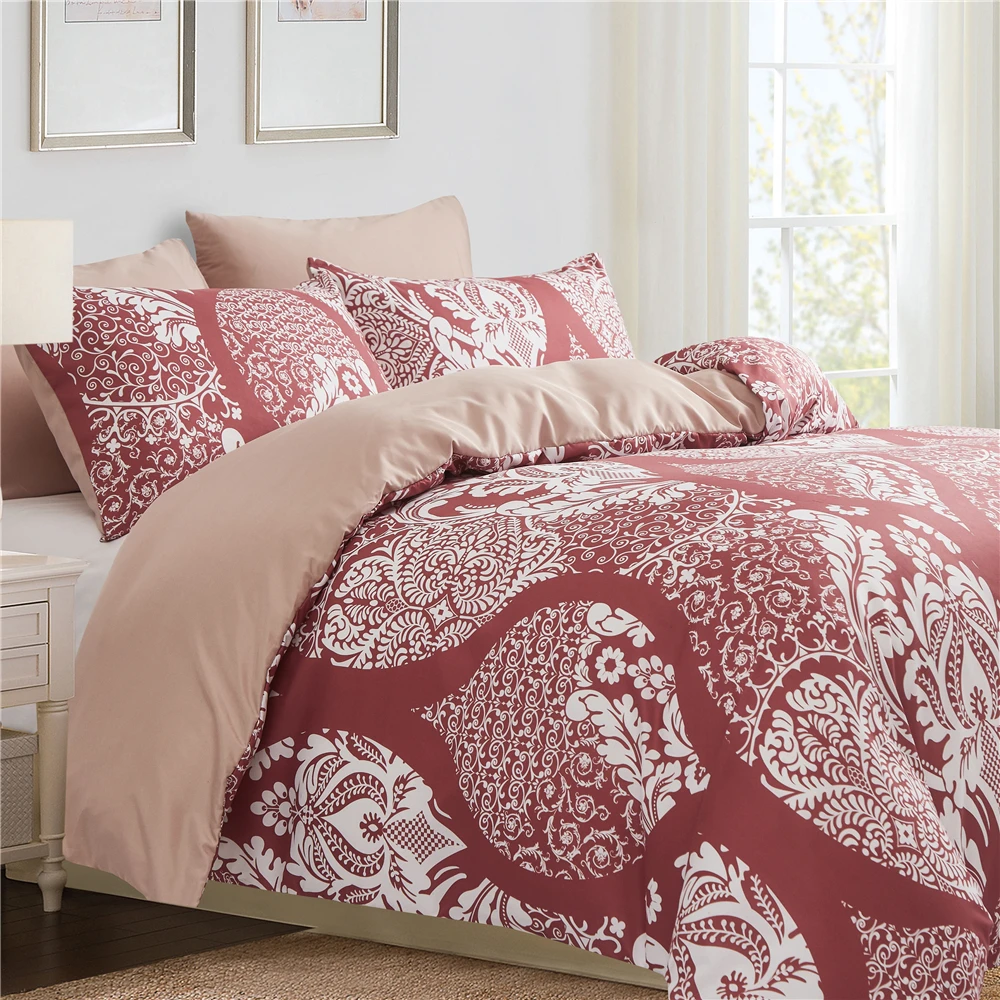

Bohemia Style Bedroom Home Textile Luxury Hotel Bedding Set Super Soft Polyester Cotton Duvet Cover With Pillowcase Full Size