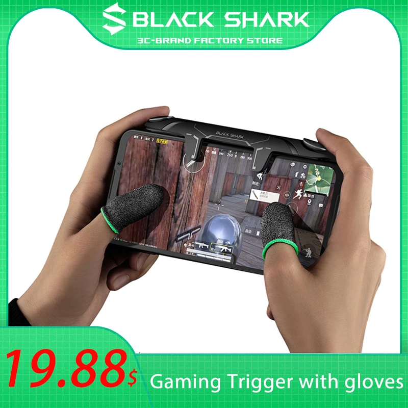 

Оригинальный набор триггеров для Игры Black Shark с наконечником для пальцев, джойстик, контроллер, ручка для iPhone, Xiaomi Black Shark 4 / 3 / 3 Pro