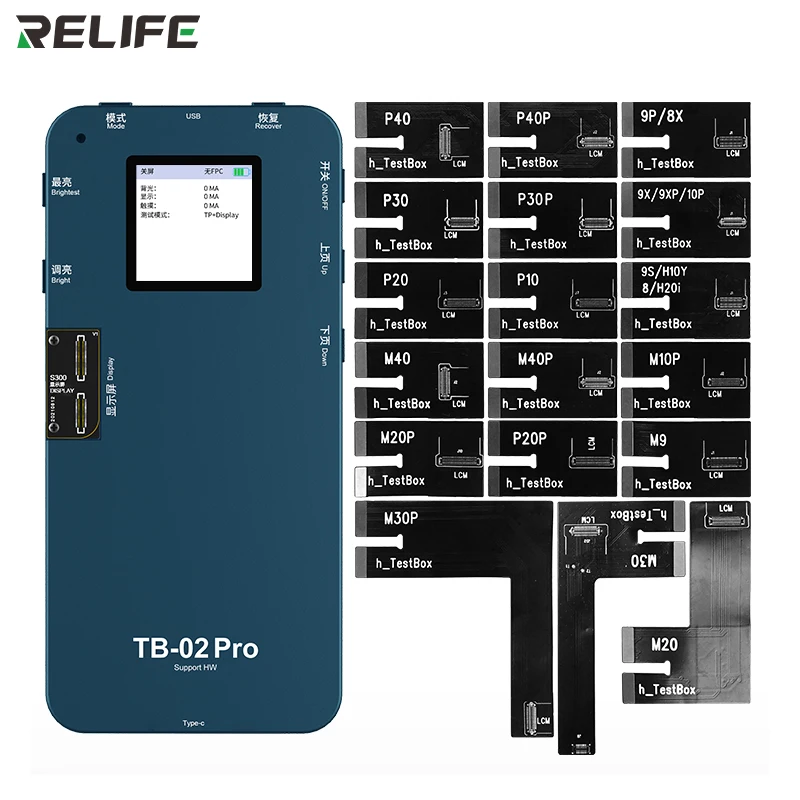 

RELIFE TB-02 Pro HW Screen Board Tester Display Touch Repair Test Box for HW P10/P20/P20P/P30/P40/Mate9/Mate10 Pro/Mate20/Mate30