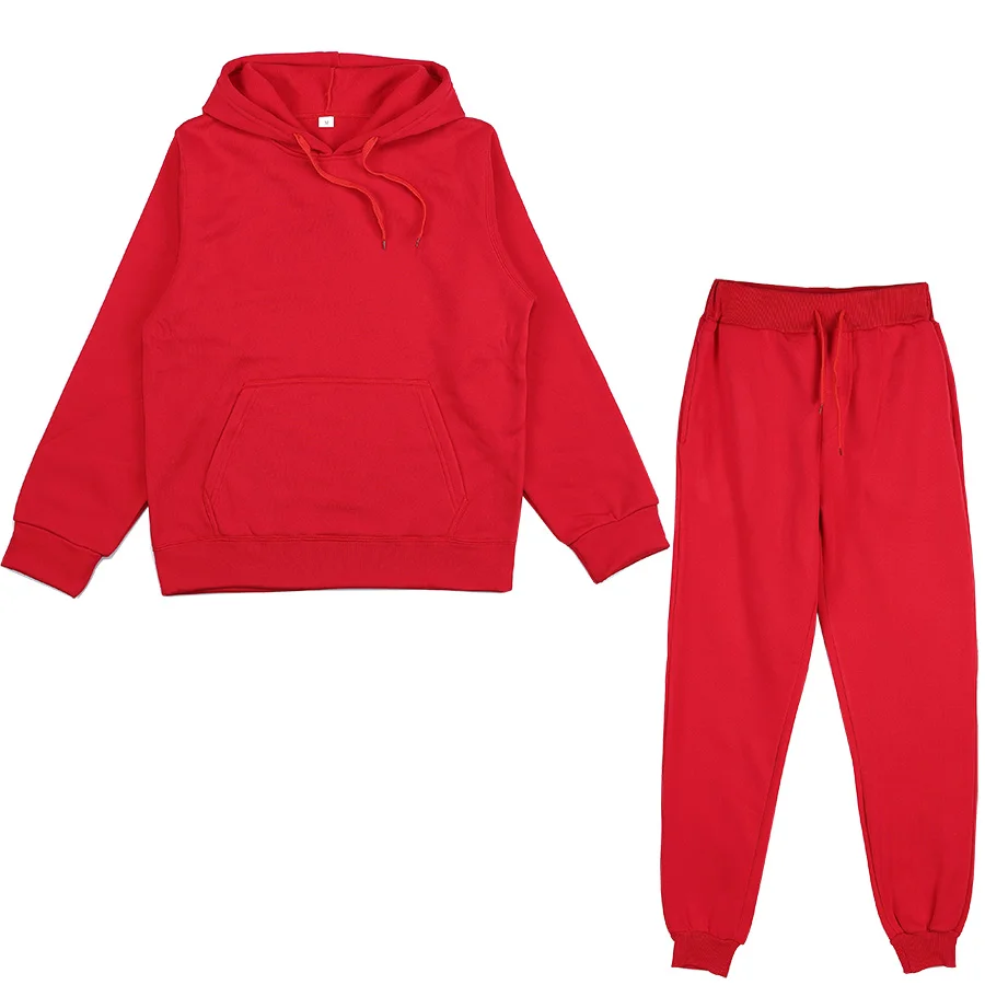 Tracksuits Men's Women's Hoodie Pants Set Oversized Long Sleeve Sportwear Tracksuit Set  Autumn Winter Suits On Fleece Men Women