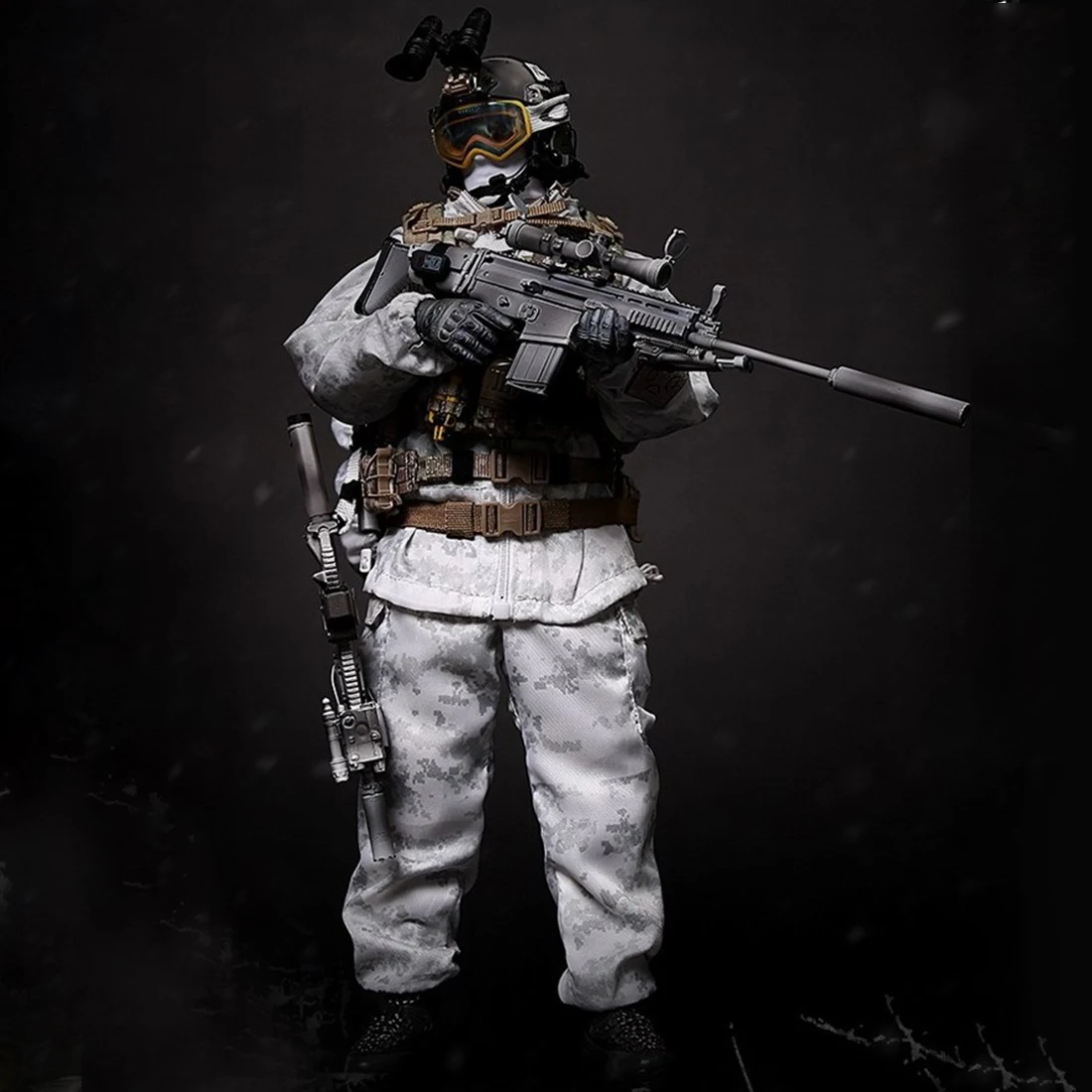 1/6 30 см солдатская модель костюм реалистичный хедлеппт Сделай Сам ручной работы солдат морские котики зимние боевые тренировочные фигурки и игрушки