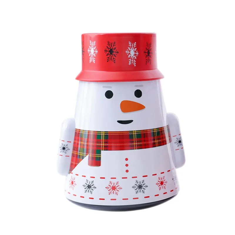 Мультфильм тумблер дизайн Рождество жестяная коробка конфеты печенье выпечка в