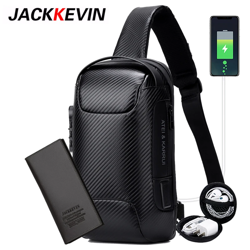 

Набор из 3 многофункциональных сумок через плечо для мужчин, тканая кожаная нагрудная Сумка-слинг, байкерские сумки на ремне черного цвета