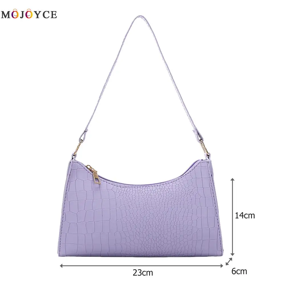 

Fashion Alligator Pattern Underarm Shoulder Bags for Women 2020 PU Leather Portable Business Handbag Female Casual Totes