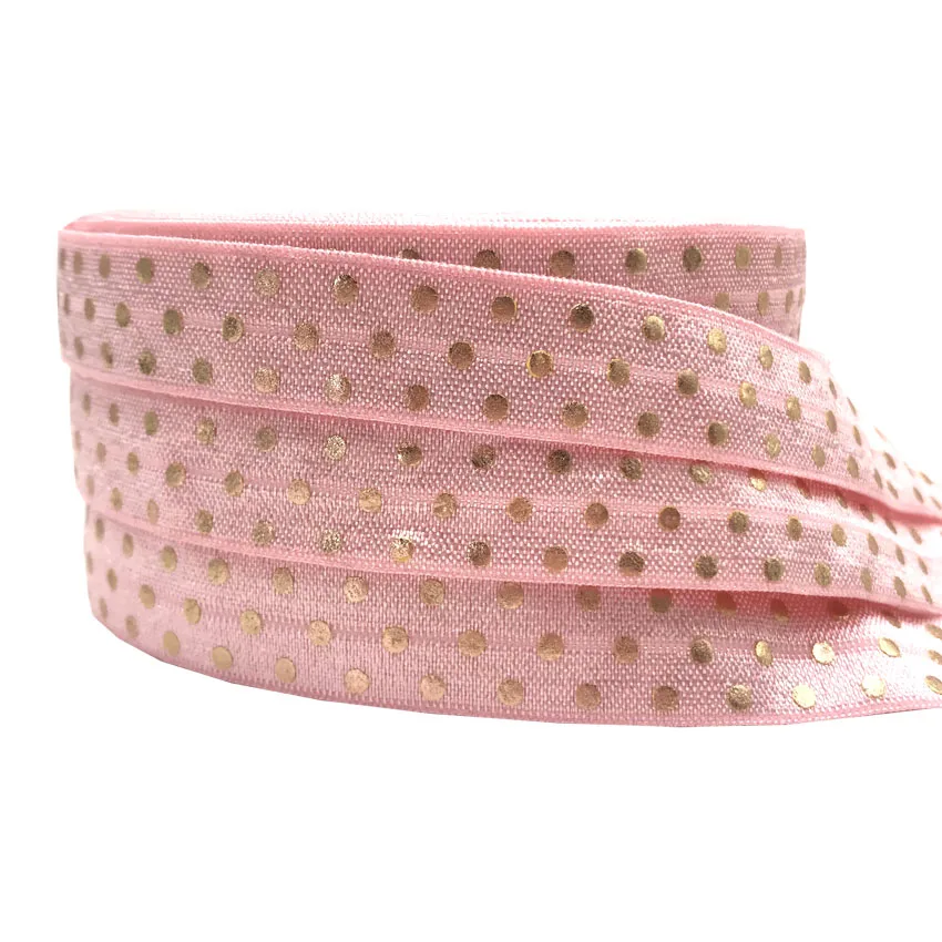 Набор из серебристого и золотого Фольга Pollka точка печати на голову эластичная