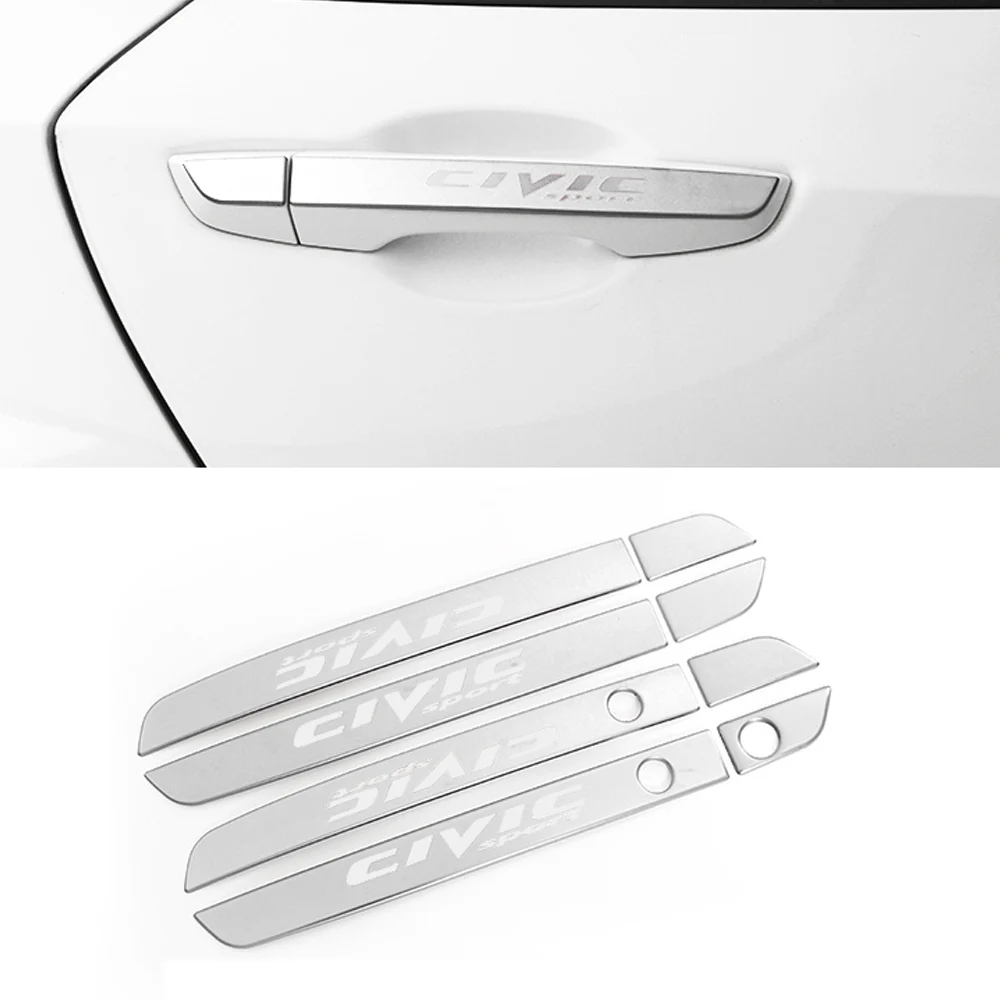 Наклейка на крышку чаши дверной ручки автомобиля наклейка отделку для Honda CIVIC 2016