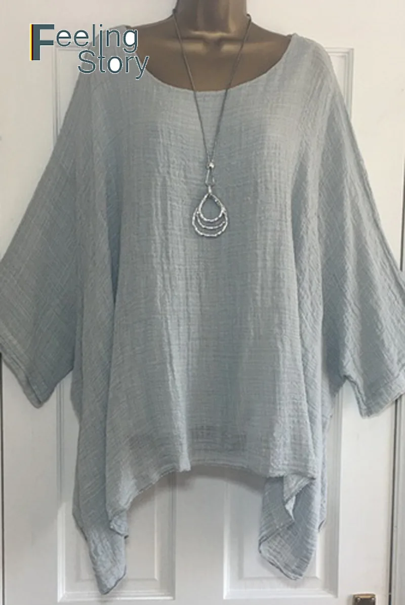 туника женская Повседневное туники 5X плюс Размеры рукав &quotлетучая мышь&quot Для