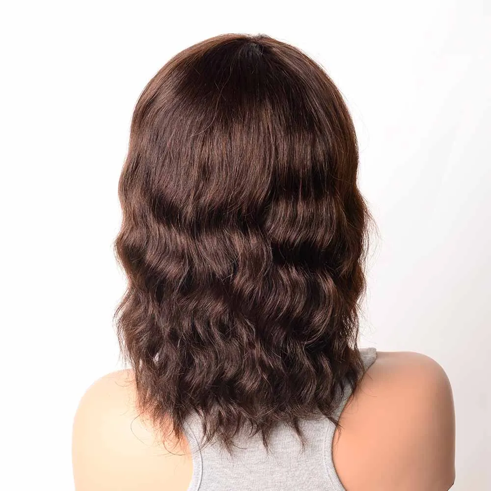 Парик из малайзийских человеческих волос с волнистыми волосами | Шиньоны и