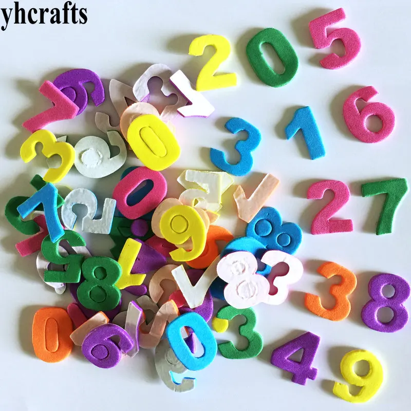 40PCS 2.5cm numbers 1 сумка/Лот. Микс сердца пенные наклейки детские игрушки набор для скрапбукинга. Для раннего развития детей наборов "сделай сам". Детском саду декоративно-прикладного искусства ремесло. Возможно OEM-производство(продукция уже существующих марок) и оптовой торговли - Цвет: 40PCS 2.5cm numbers