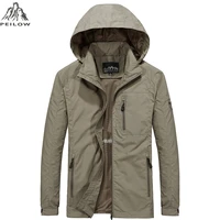 peilow new plus size m6xl spring autumn mens casual military hoodie jacket men waterproof clothes mens windbreaker coat male