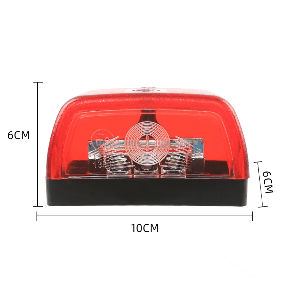 

1/2pcs 10-30v Trailer License Plate Lights White 3led E9 Listed Licence Tag Lights For Trailer Truck Utv Car Accessories Tools