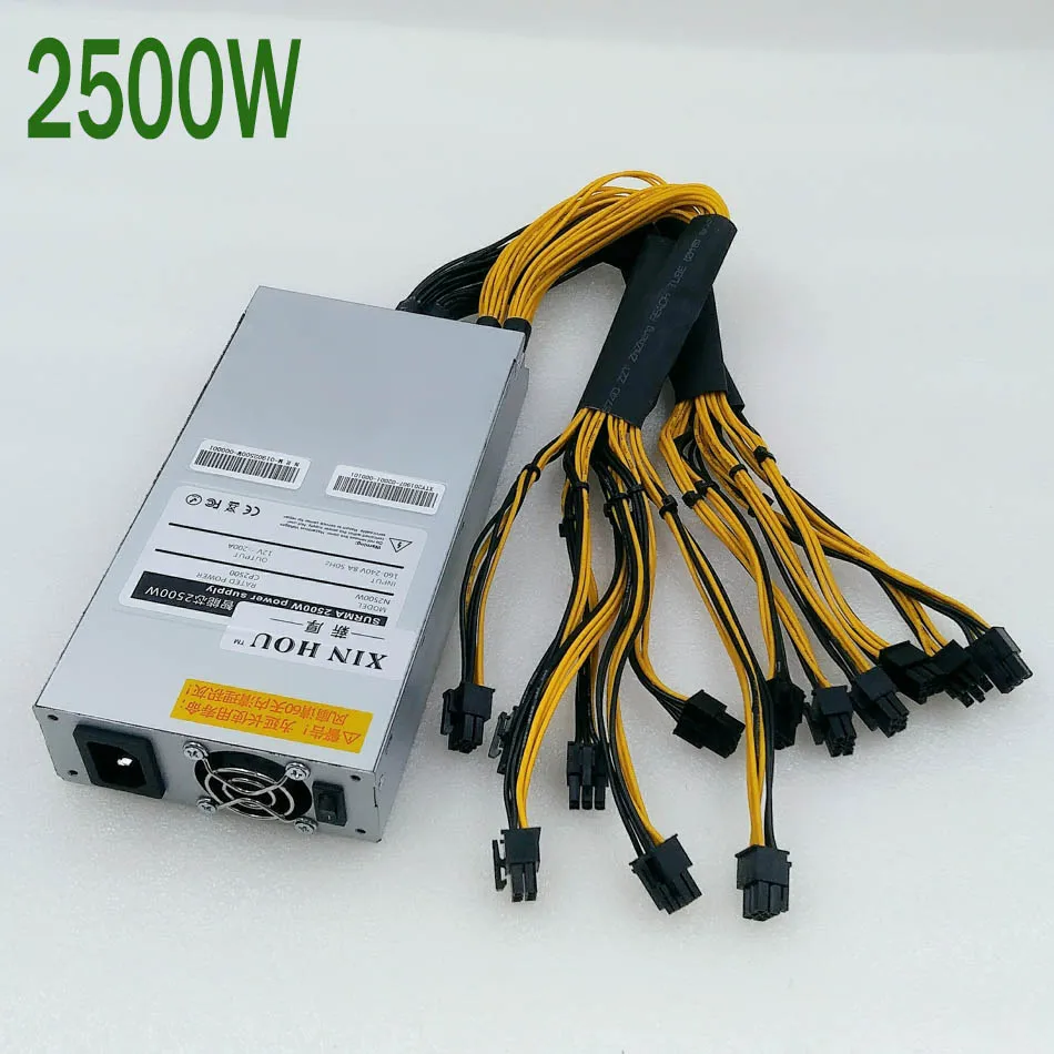 Блок питания ZEC BTC LTC BCH для майнинга 2500 Вт PSU Antminer S9 S9j S9k L3 Z9 Z11 Z11e B7 Z1 + A9 Ebit E9i E10.2 E110.3