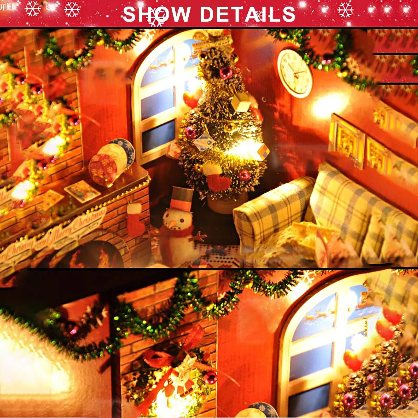 

Рождественская креативная Сборка Diy модель дома ручной работы подарок сборка здания Сборная модель креативные рождественские подарки на д...