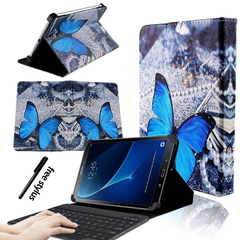 KK&LL для samsung Galaxy Tab A A6 10,1 T580 T585()-кожаный чехол-подставка для планшета+ bluetooth-клавиатура