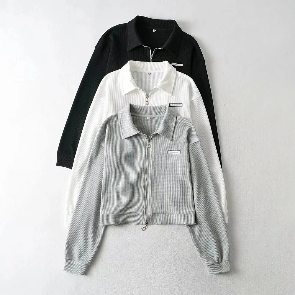 

Korean Style Autumn Streetwear Corta Vento Streetwear Women Jacket Korean Clothes Cortavientos Mujer Cropped Jacket