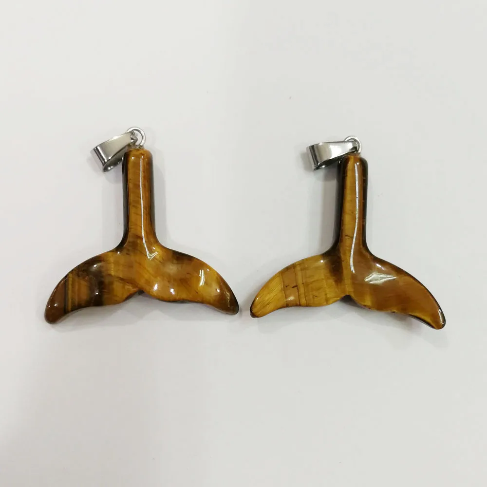 

Ожерелье-подвеска из натурального камня, 2 шт., 27x31 мм