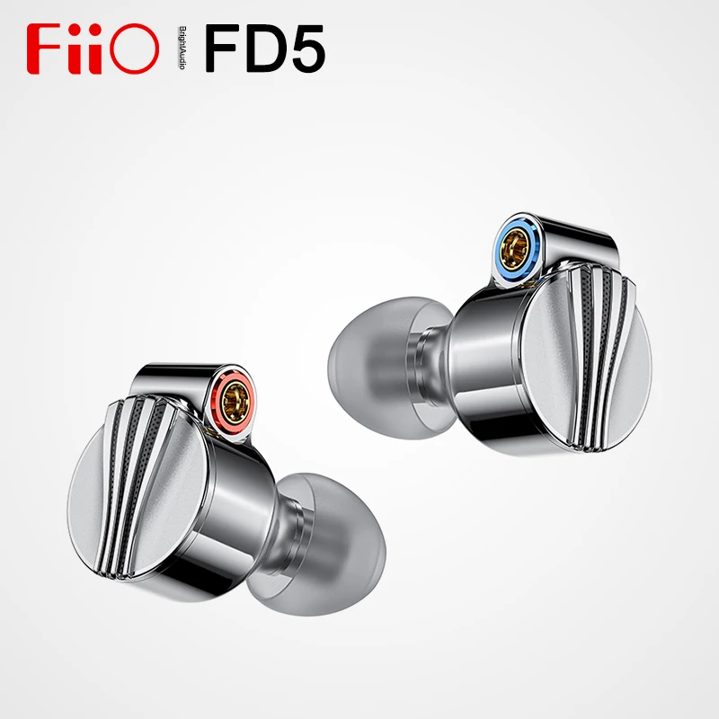 

Fiio FD5 Hi-Res HIFI In-ear Earphone Beryllium Coated Dynamic Monitors Interchangeable Sound Tubes MMCX 2.5mm 3.5mm 4.4mm Plug