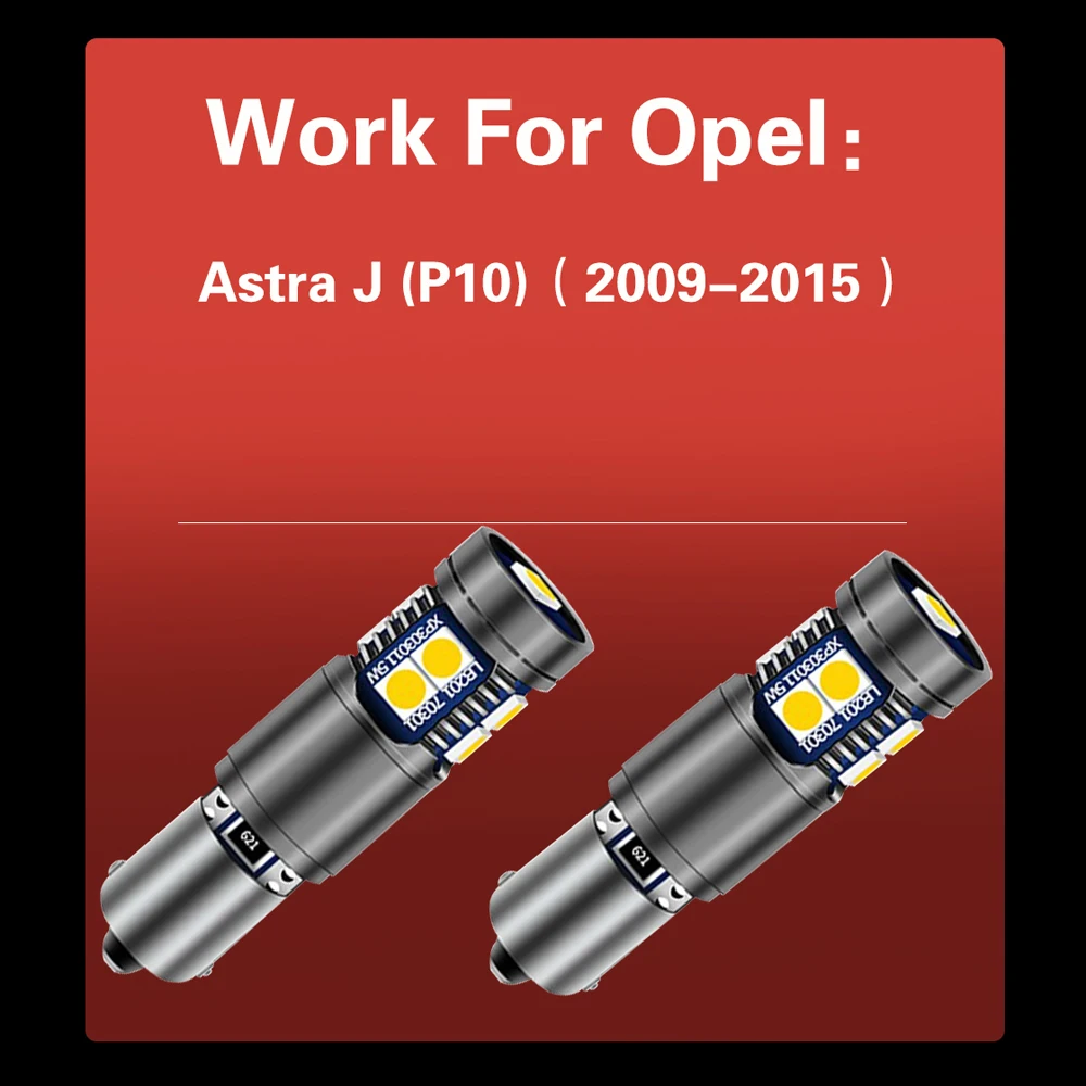 Светодиодная лампа задсветильник хода H21W BAY9S 64136 Canbus без ошибок для Opel Astra J 2009 2010
