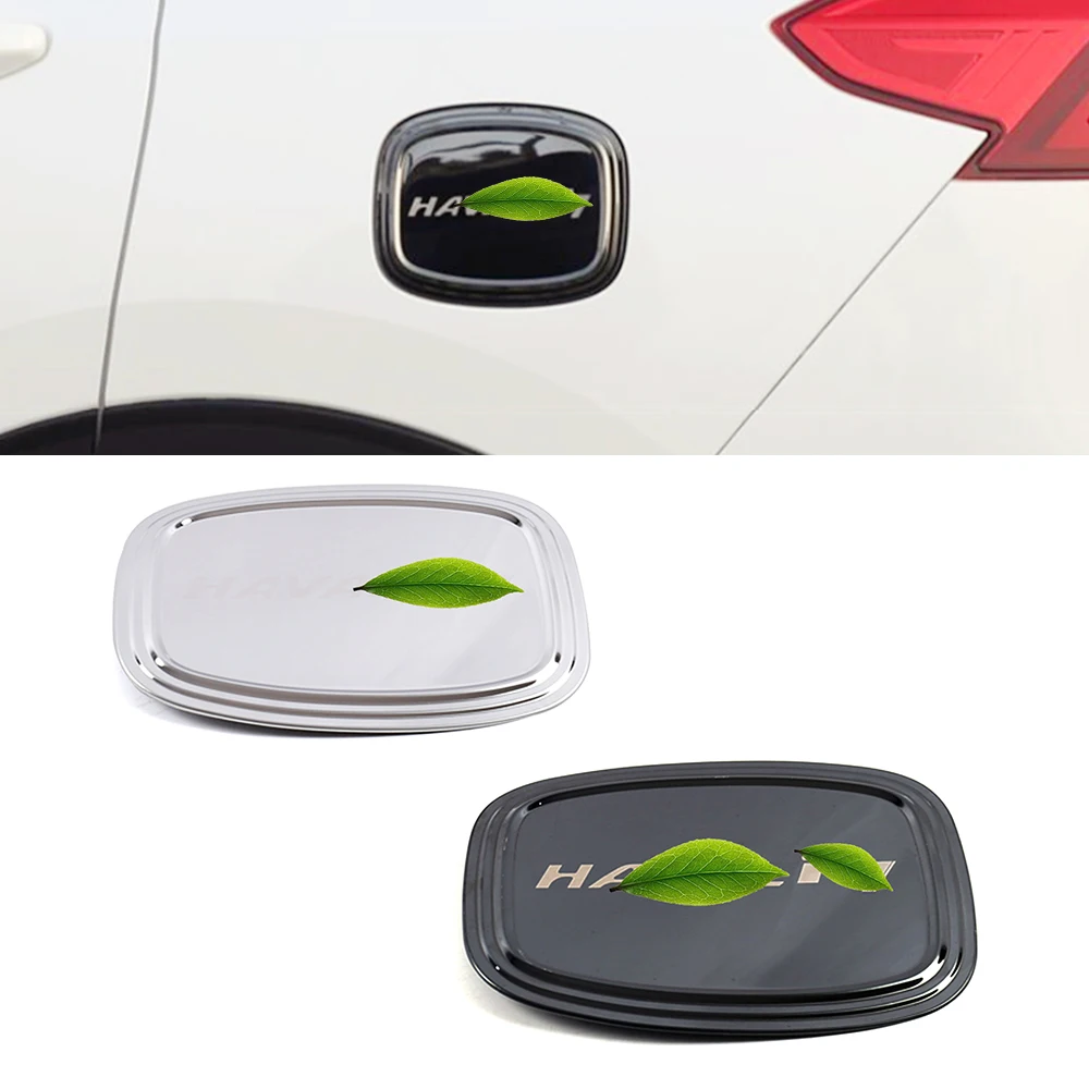 

For Haval F7 F7X 2018-2021 Fuel Tank Cap Oil Tank Cover Trim Stainless Steel Chromium Styling Decorative Sticker