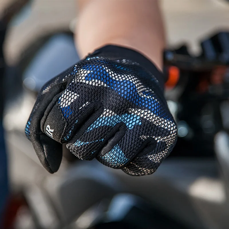 

Outdoor Cycling Gloves Full Finger Breathable Anti-slip Touch Screen For Motorcycle Riding Breathable Gloves Protective Equipmen