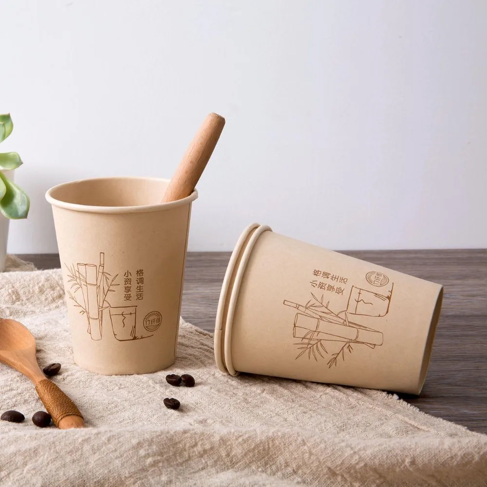 40/20 штук в упаковке экологически бамбуковое волокно Бумага чашки офисные