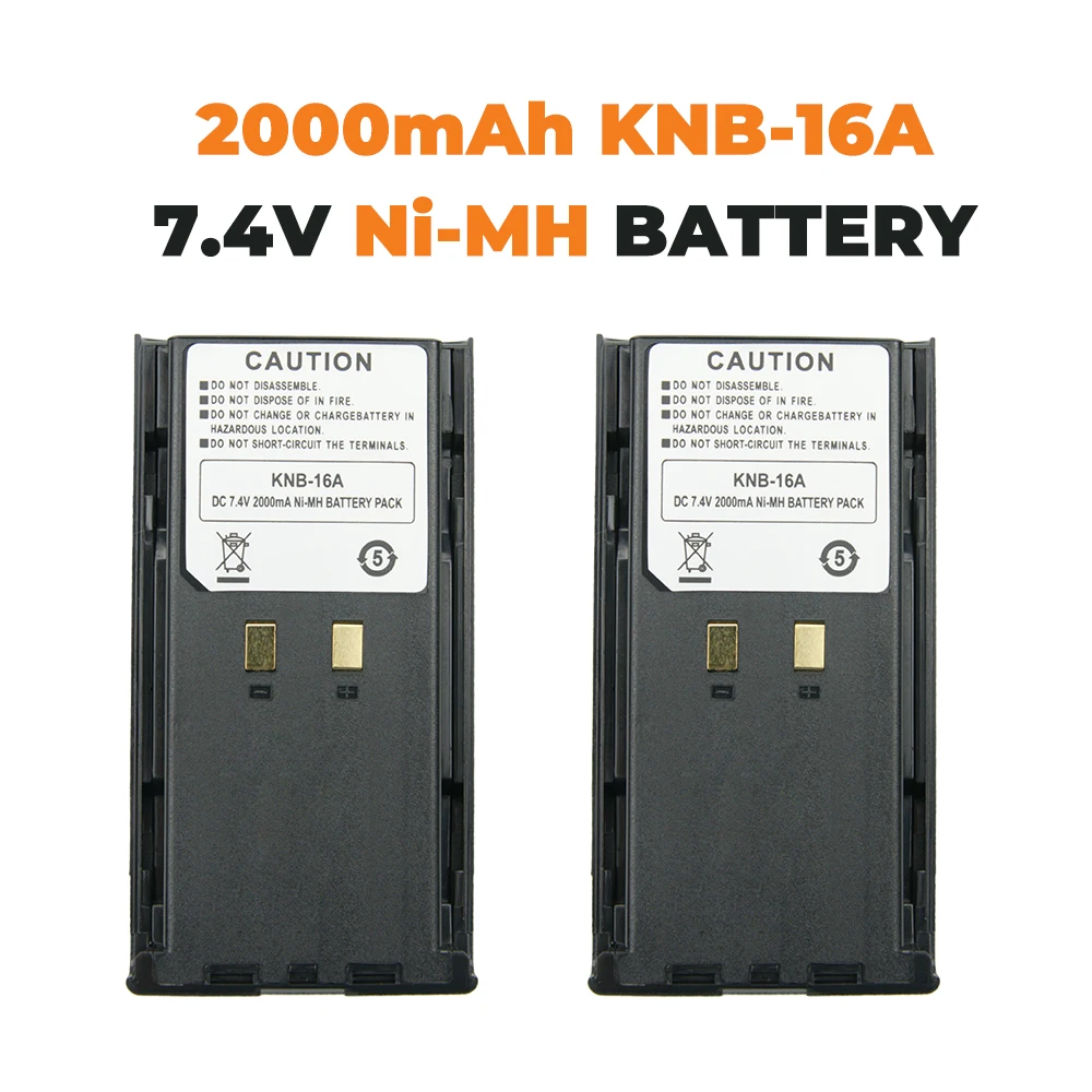 2X 7 4 V 2.0Ah KNB 17 16A литий ионный аккумулятор для Kenwood TK 190 280 380 290|Перезаряжаемые