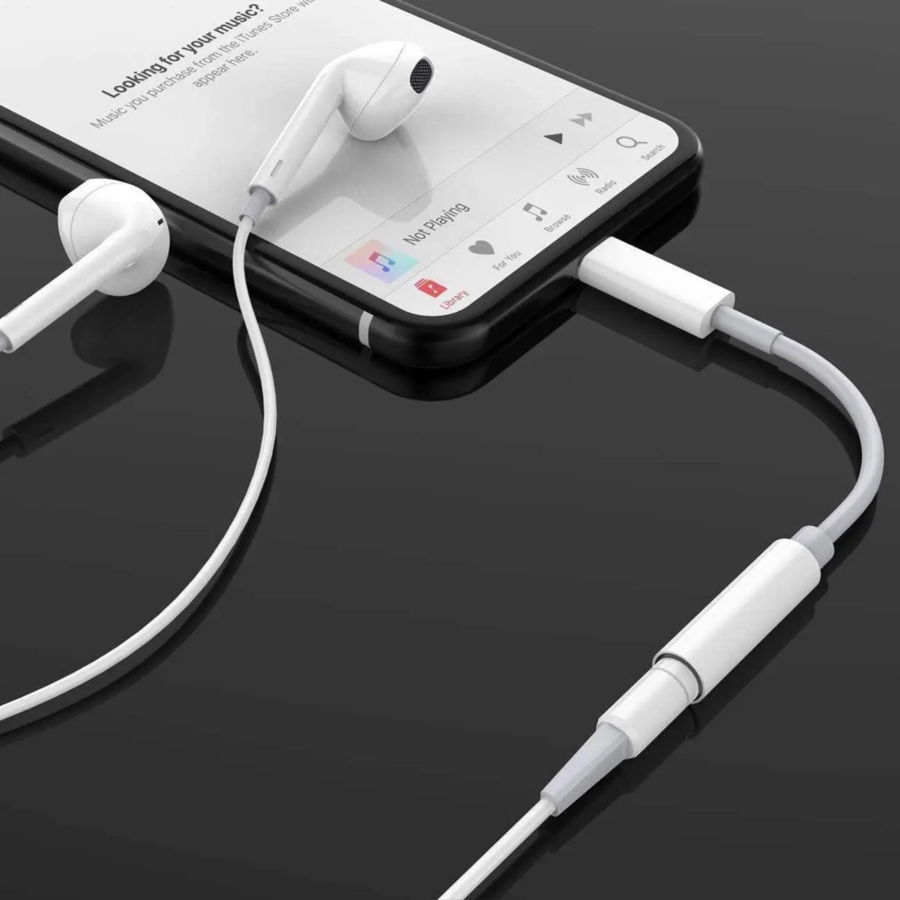 Adaptador de Audio auxiliar para auriculares, accesorio para iPhone 11 X XS...