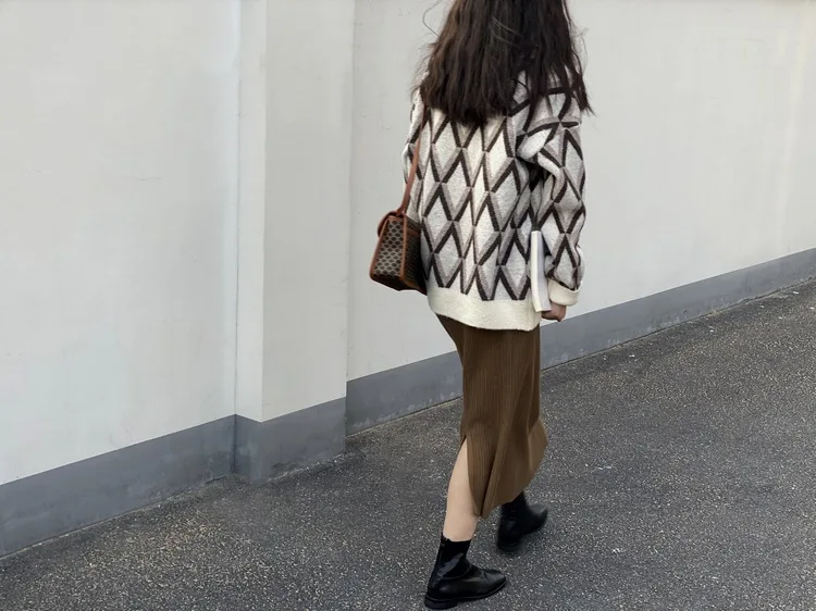 Moo-ru 2019 Women Sweaters and Pullovers Knit Sweater Long Girls Pullover Korean | Женская одежда