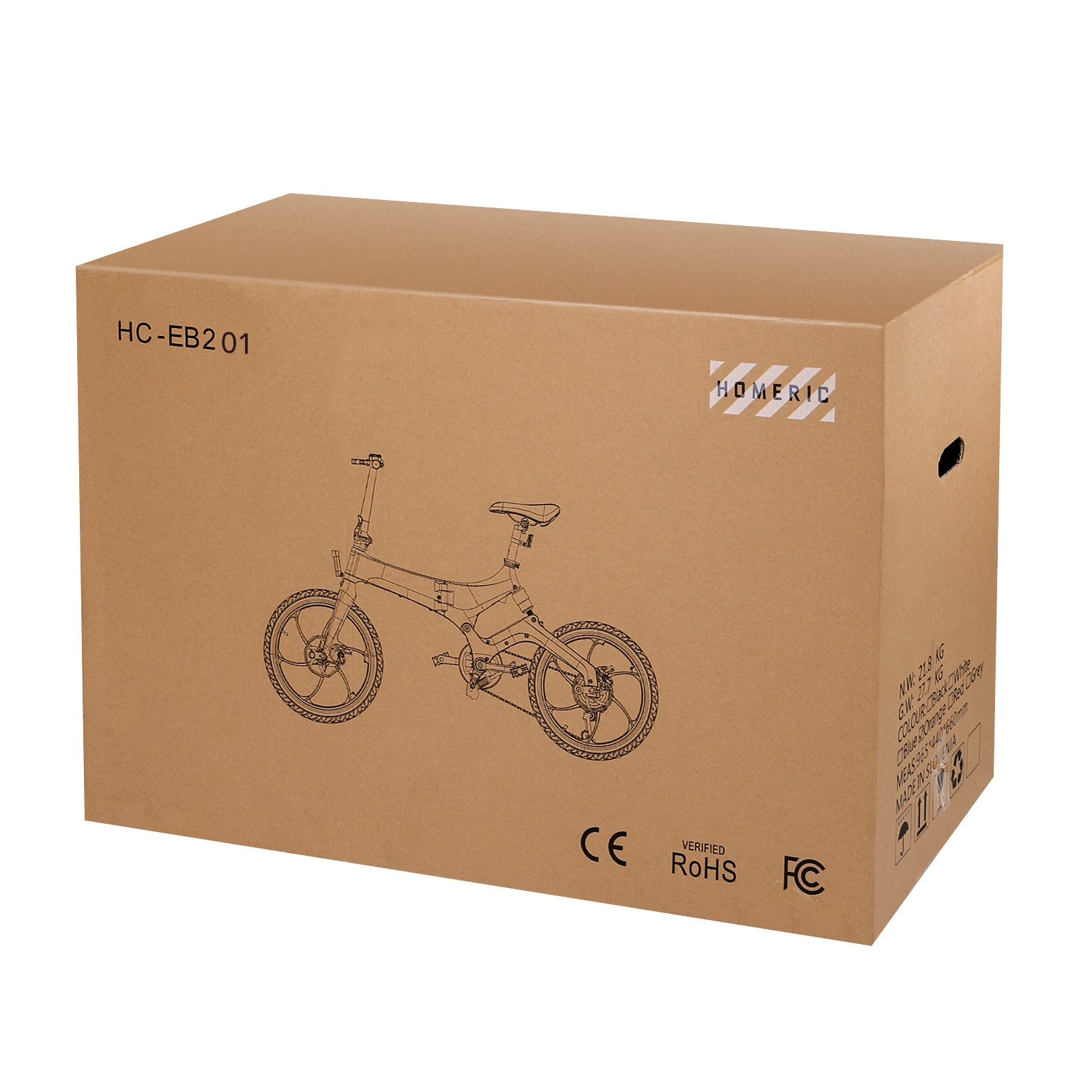 

YN-EB201 Removable Folding Hybrid Electric Bike 3 Speed Modes Double Disc Brake Shock Absorption City Bicyle