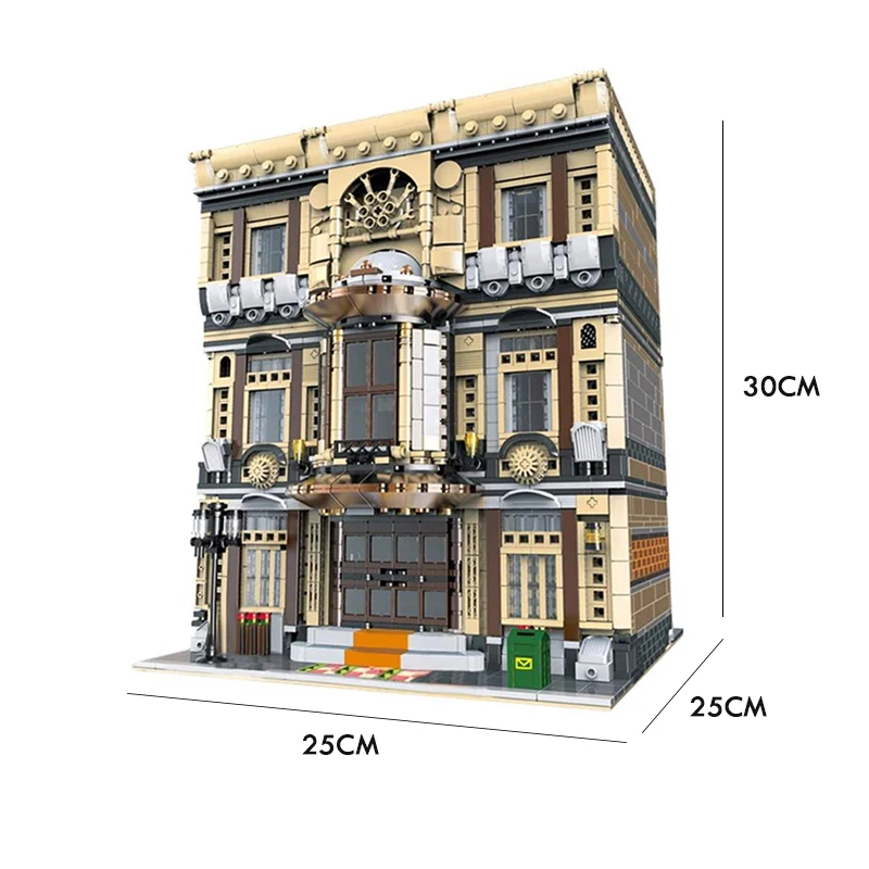 XingBao MOC 01005 г. городской музей морского транспорта уличный вид кирпичи