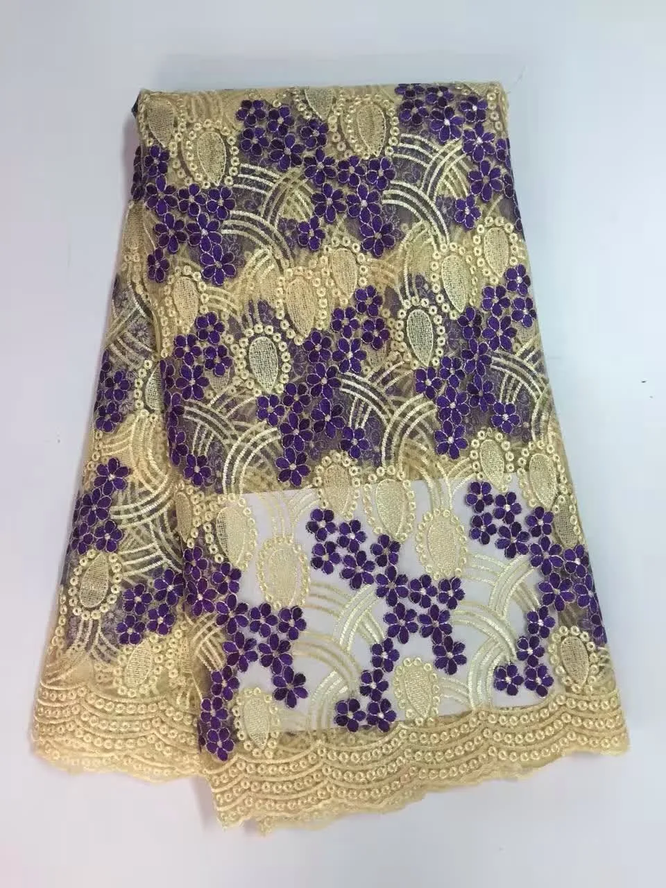 

Африканская гипюровая кружевная ткань 2016, Высококачественная французская сетчатая кружевная ткань из полиэстера, Водорастворимая для сва...