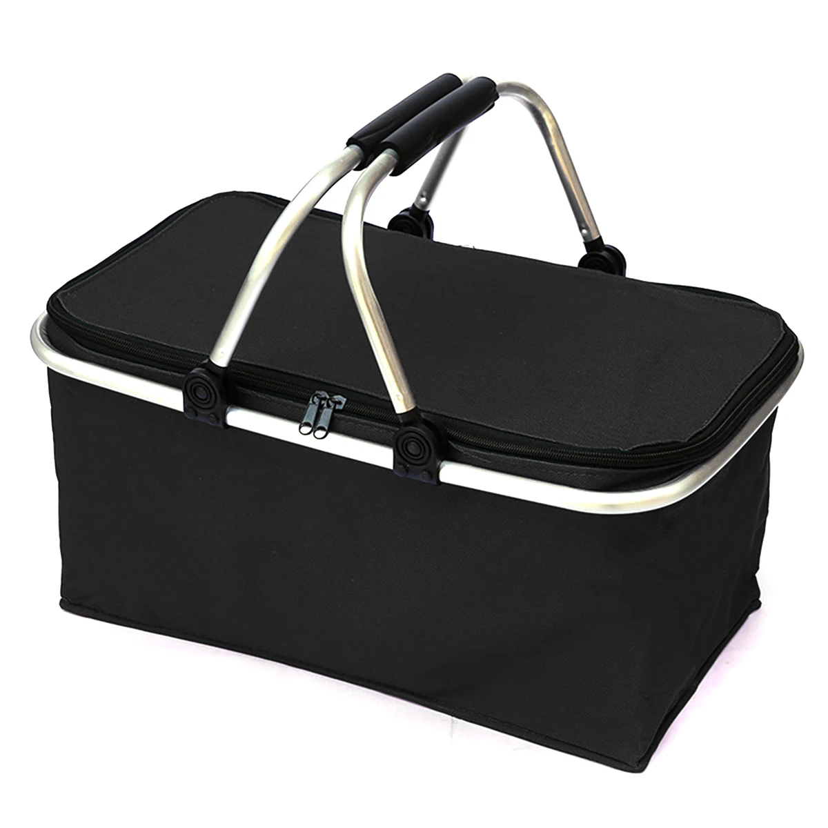 Складная корзина для пикника 30 л изолированная кемпинга кулер покупок сумки