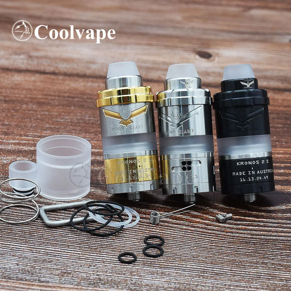 Coolvape Vapor Giant Kronos 2 S rta 4 мл 23 мм перестраиваемый регулируемый поток воздуха MTL или DL