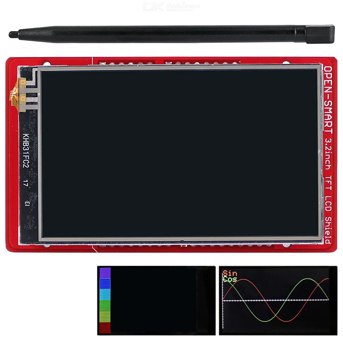

3.2 inch TFT LCD Display Module Touch Screen Shield onboard Temperature Sensor + Pen for Arduino UNO R3/ Mega 2560 R3 / Leonardo