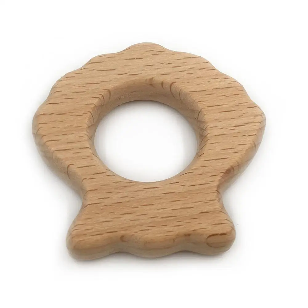 C047 Beech Wood Прорезыватель Мультяшные деревянные животные Детский Прорезыватель игрушка безопасный новорожденный дети Прорезыватель игрушки Жевательная из силикона бусы Товары для малышей - Цвет: C047